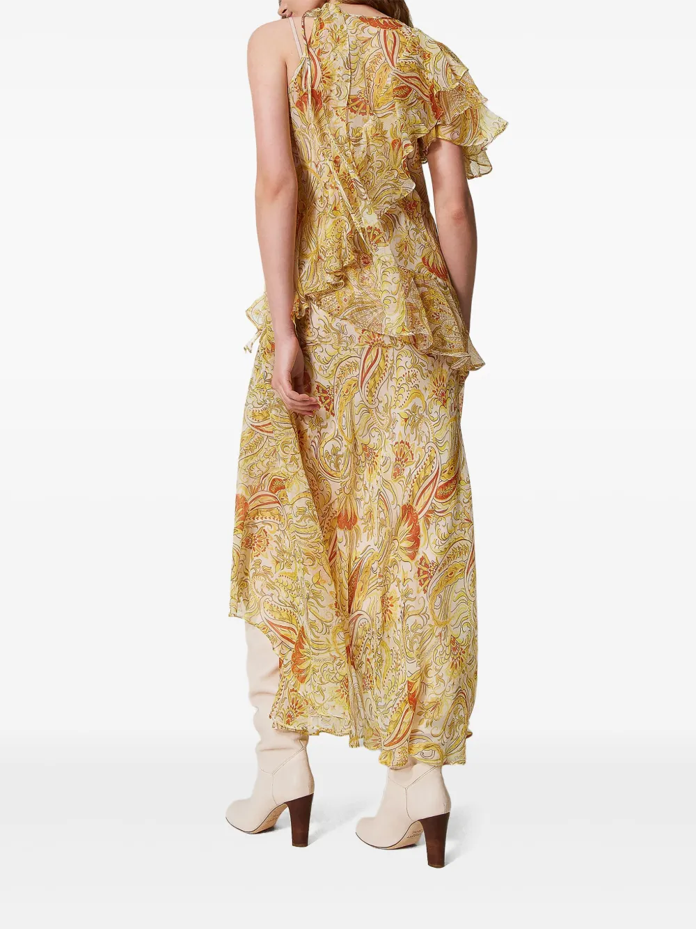 TWINSET Asymmetrische jurk Beige