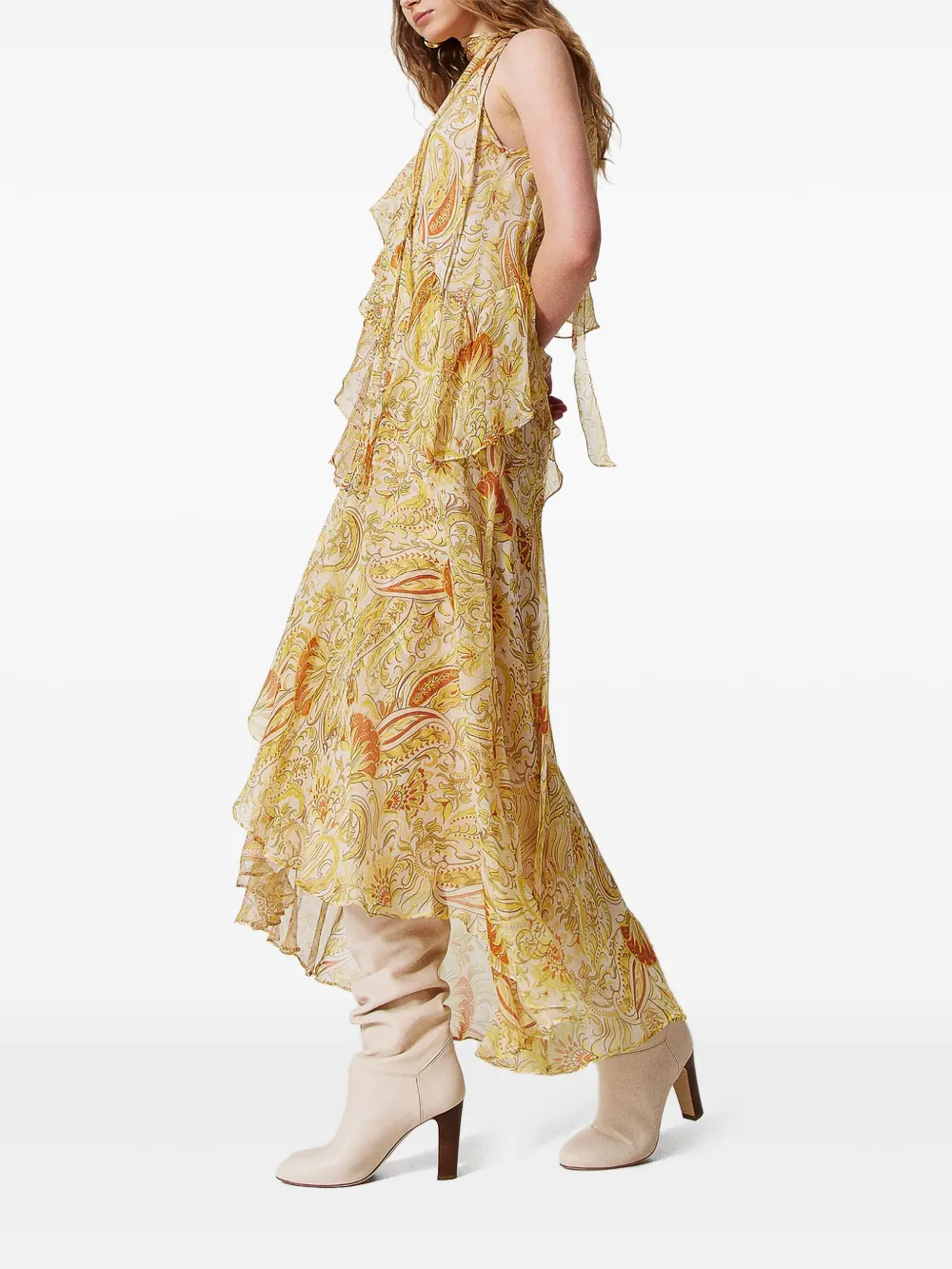 TWINSET Asymmetrische jurk Beige