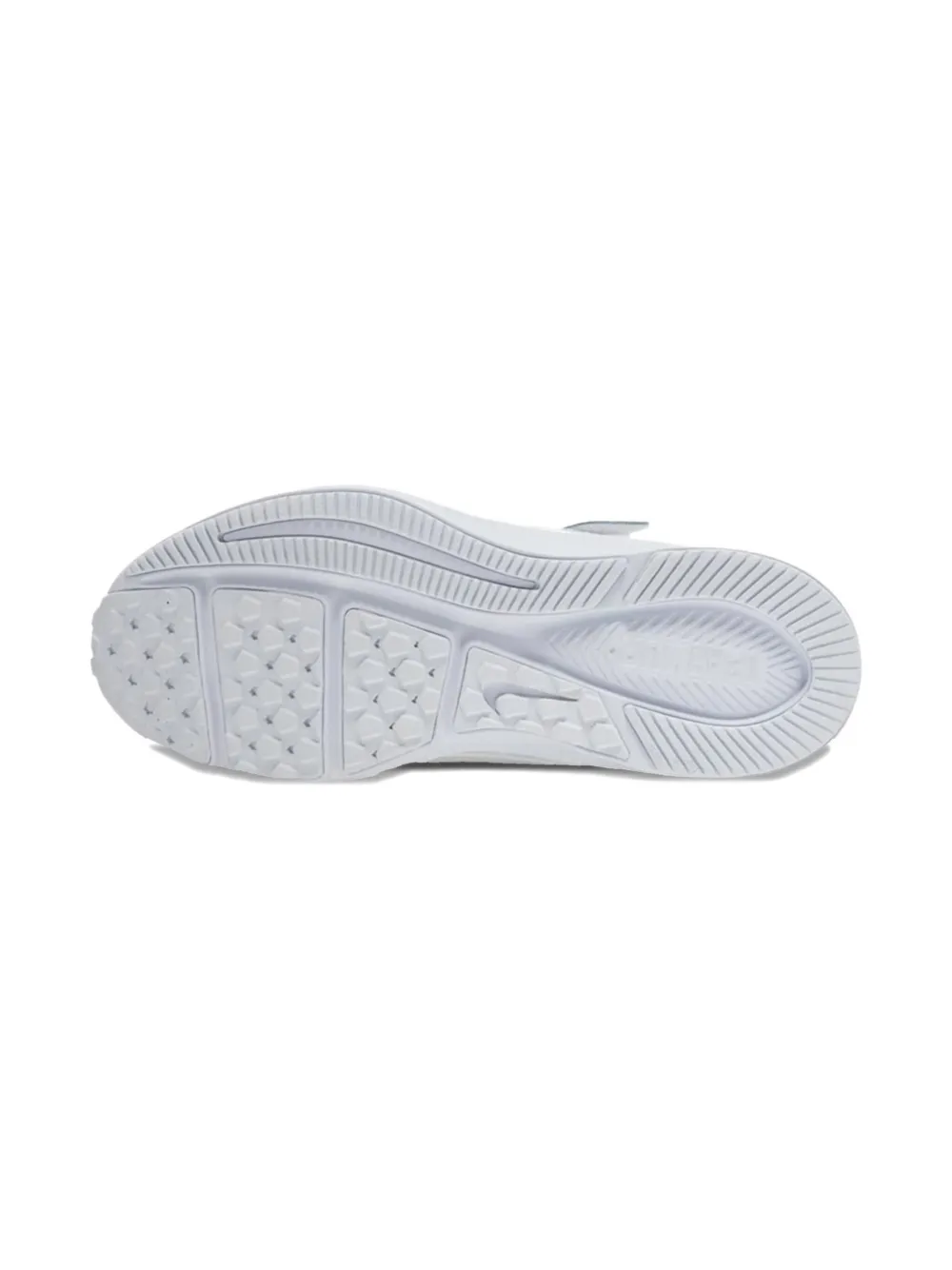 Nike Kids Varsity leather "Triple White" sneakers