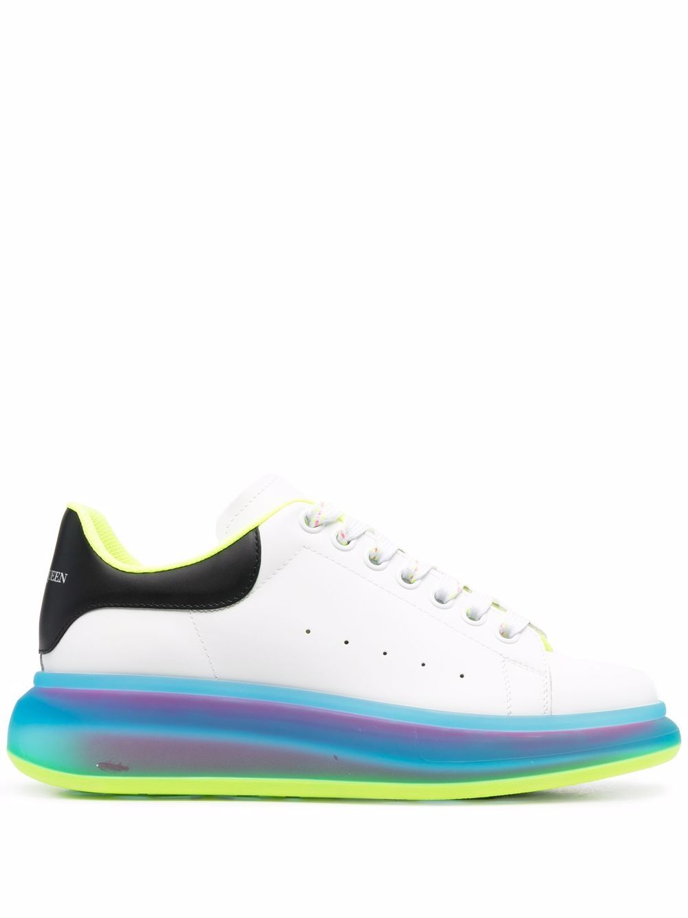 Alexander McQueen Oversized low-top sneakers White Iridescent