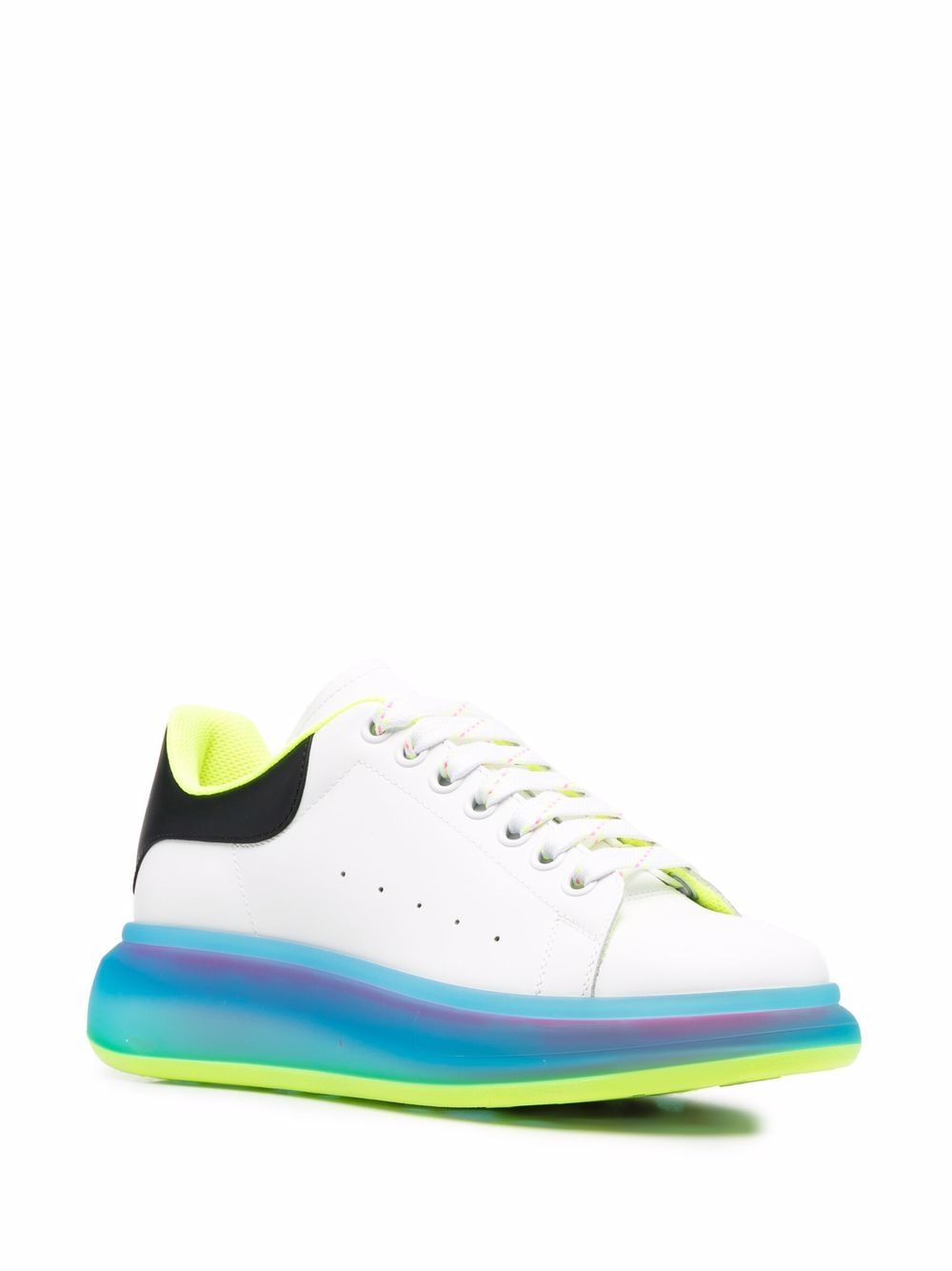 Alexander McQueen Oversized low-top sneakers - White Iridescent