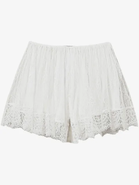 TWINSET Shorts met overslag van kant