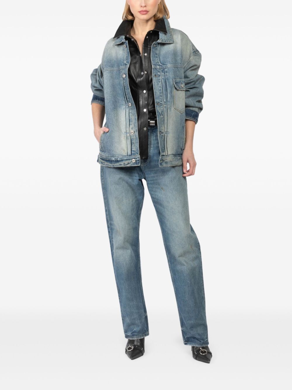 Aya Muse Denim jack - Blauw