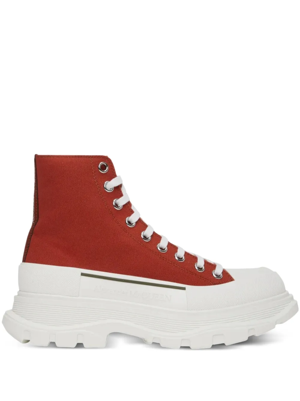 Alexander McQueen Tread Slick "Red White" sneakers Rood