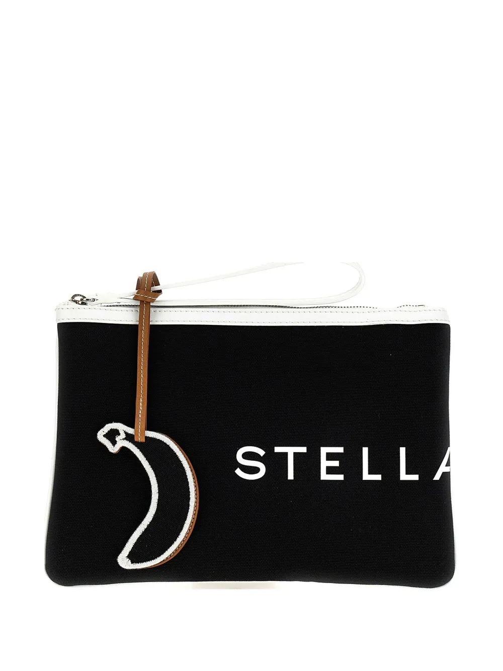 Stella Mccartney Black Smc Bananatex Clutch In Black