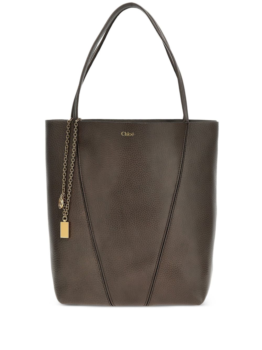 Chloé large Chloé Spin tote bag - Grey