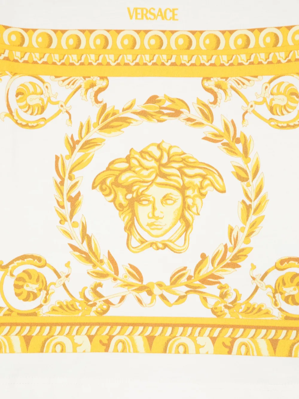 Versace Kids Garland T-shirt met Medusa-print Wit