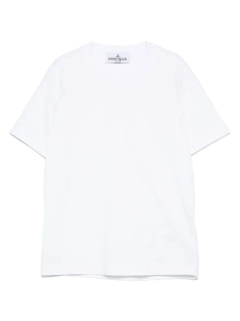Stone Island Junior logo-embroidered T-shirt