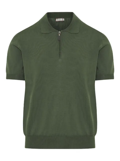 Canali half-front-zip polo shirt 