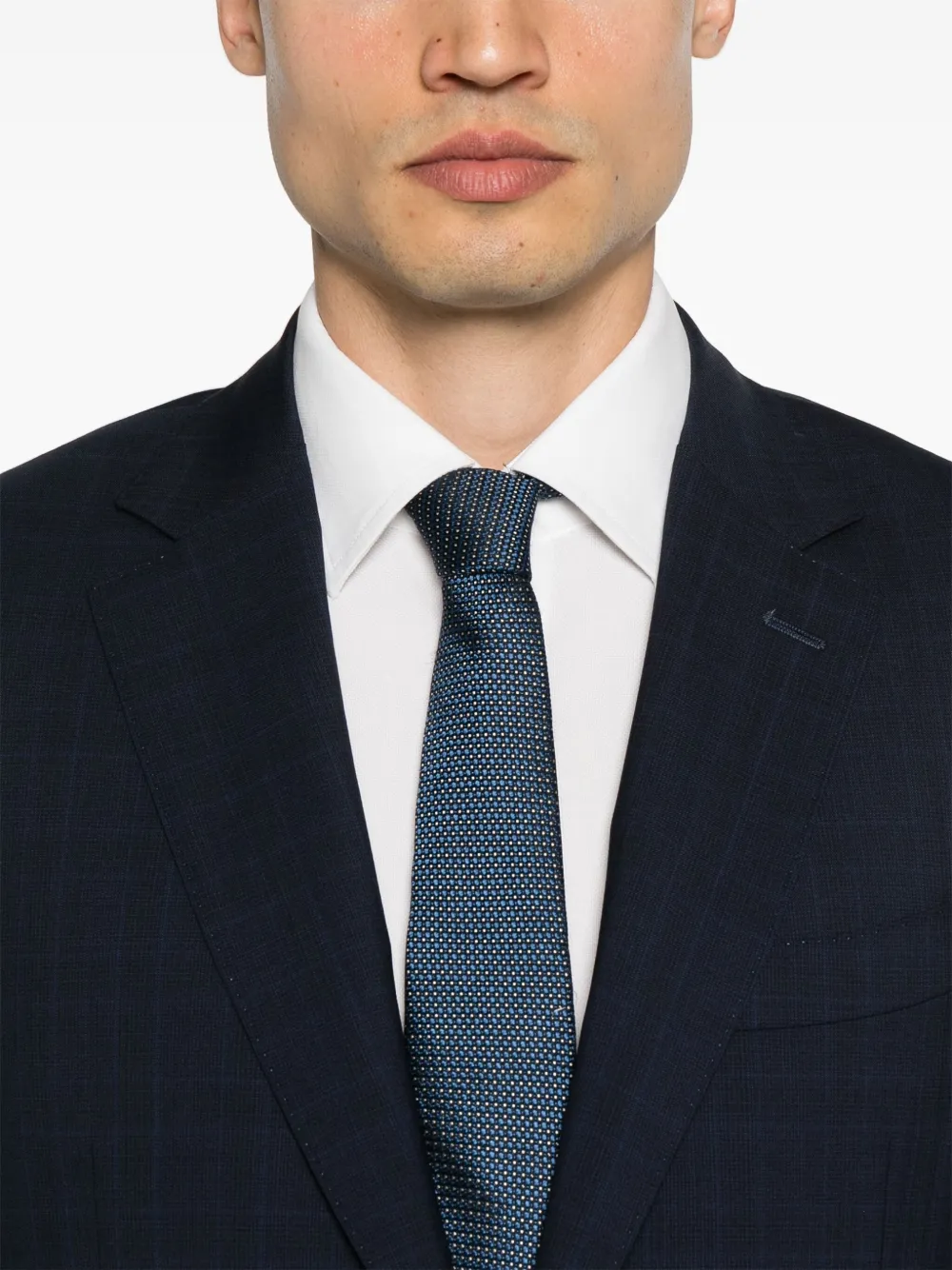 Canali Wollen pak Blauw