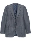 Canali slub-texture blazer - Blue