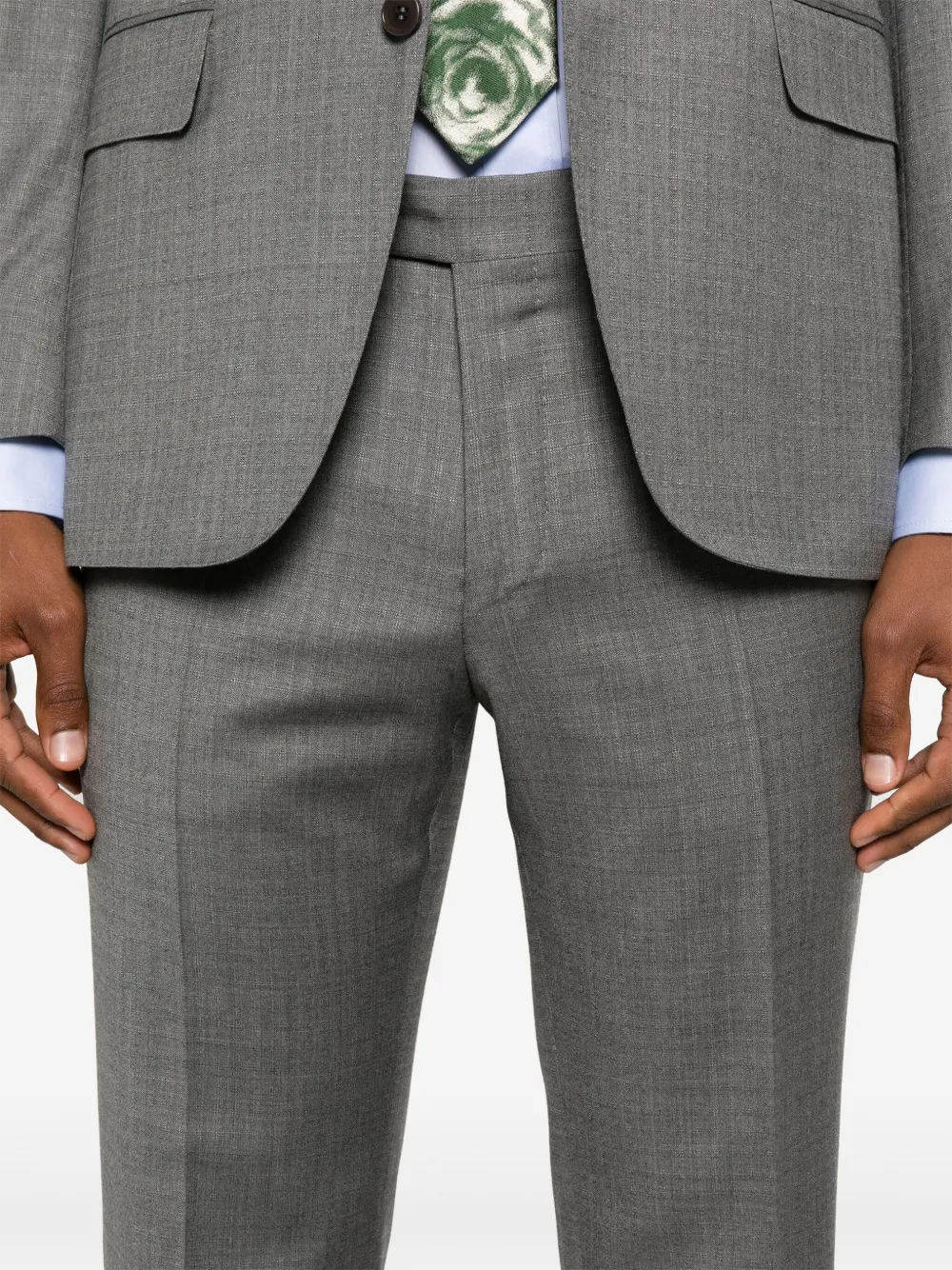 Canali Pak met enkele rij knopen Grijs