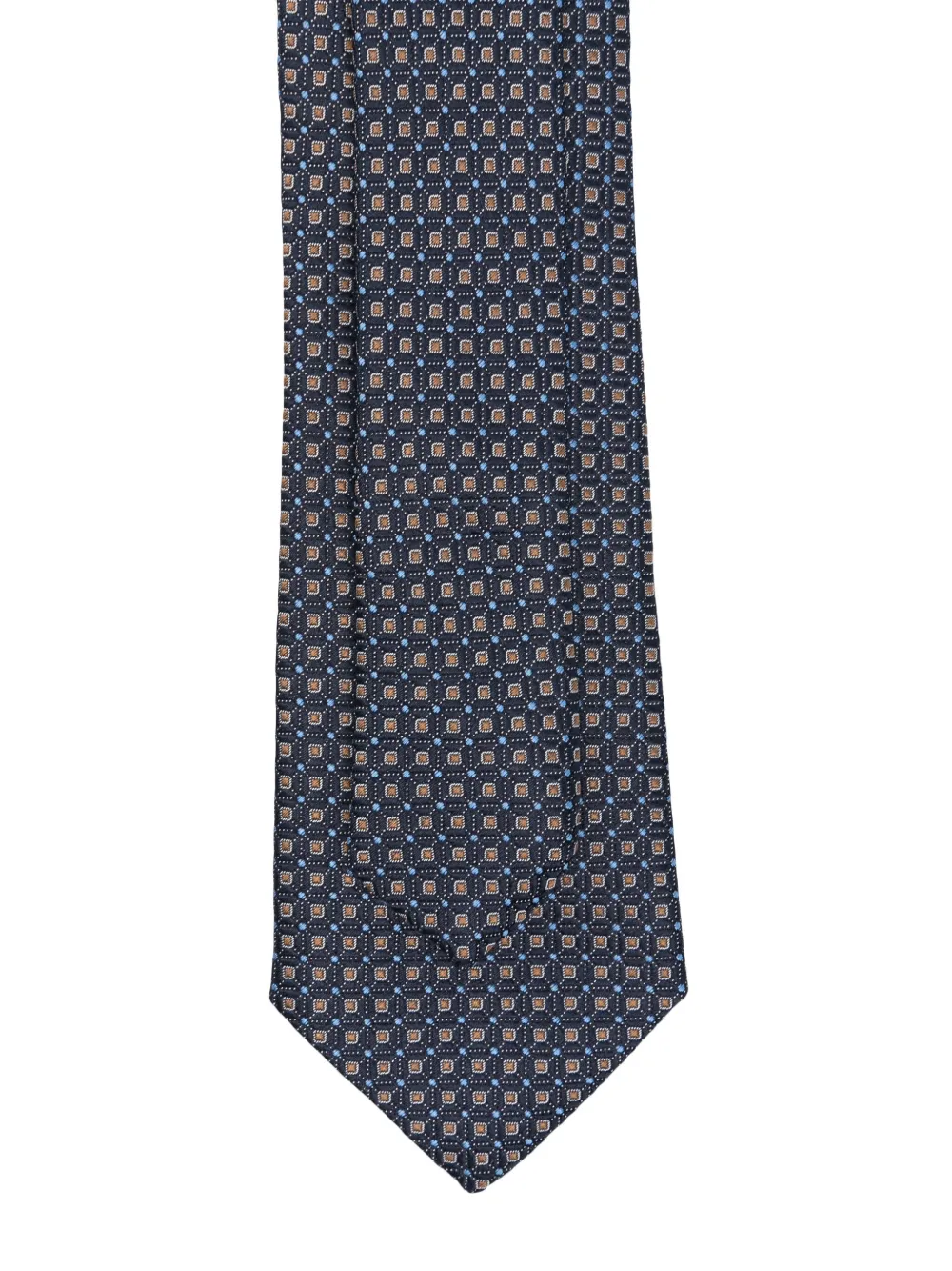 Canali patterned-jacquard tie - Blauw