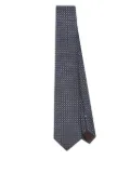 Canali patterned-jacquard tie - Blue