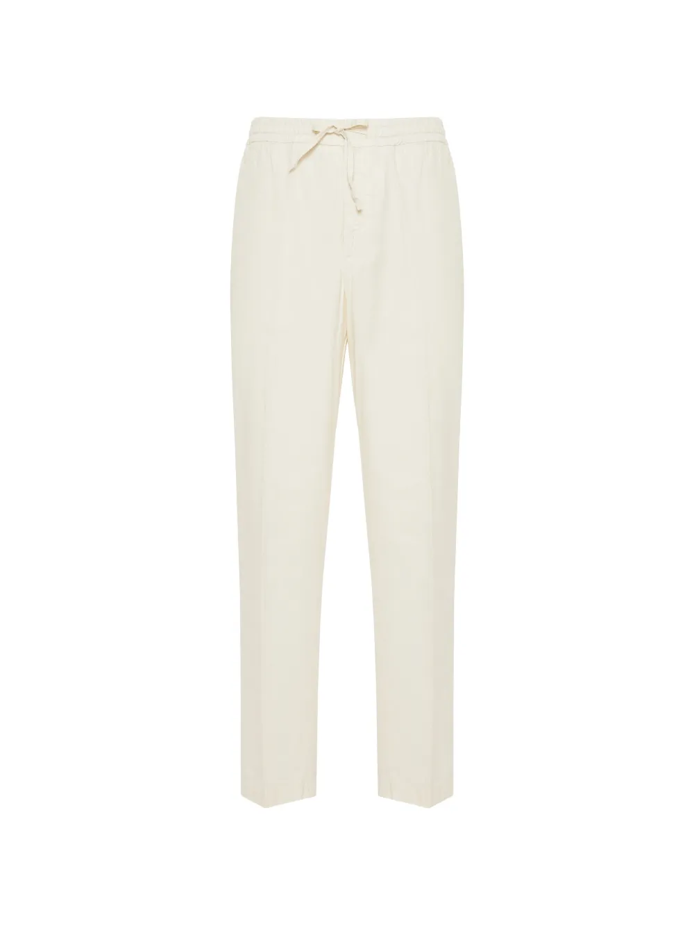 Canali drawstring-waistband straight-leg trousers - Weiß