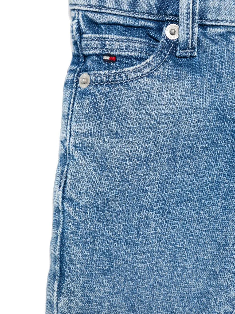 Tommy Hilfiger Junior Straight jeans Blauw