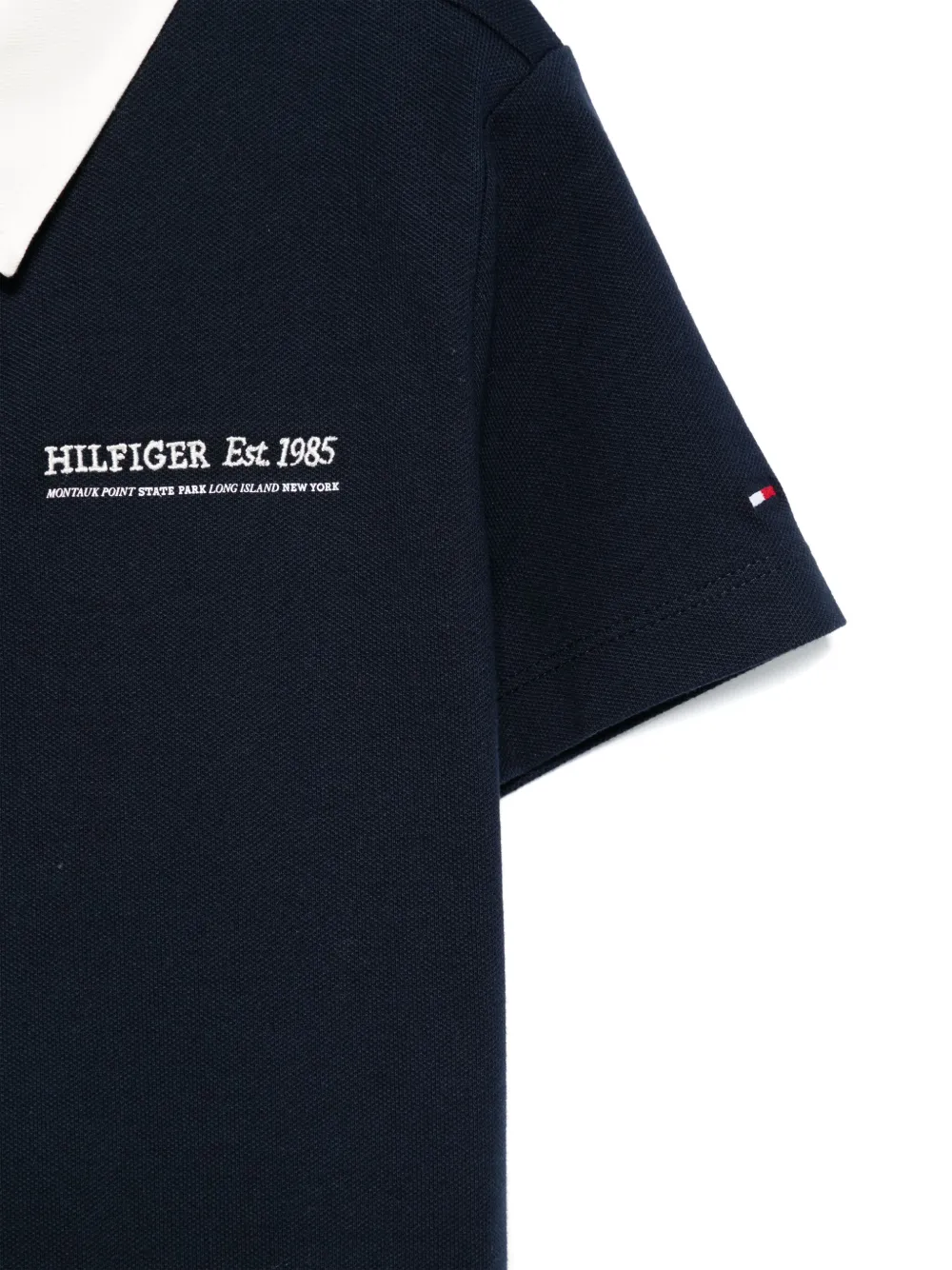 Tommy Hilfiger Junior Poloshirt met geborduurd logo Blauw