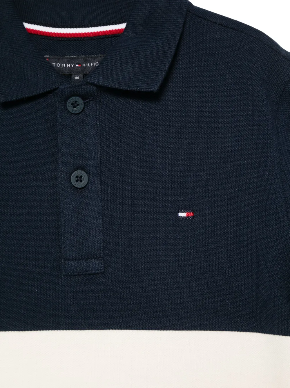 Tommy Hilfiger Junior Poloshirt met geborduurd logo Blauw