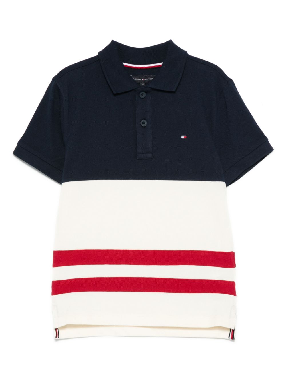 Tommy Hilfiger Junior logo-embroidered polo shirt - Blue