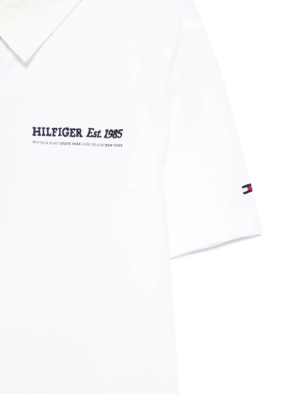 Tommy Hilfiger Junior Poloshirt met geborduurd logo Wit