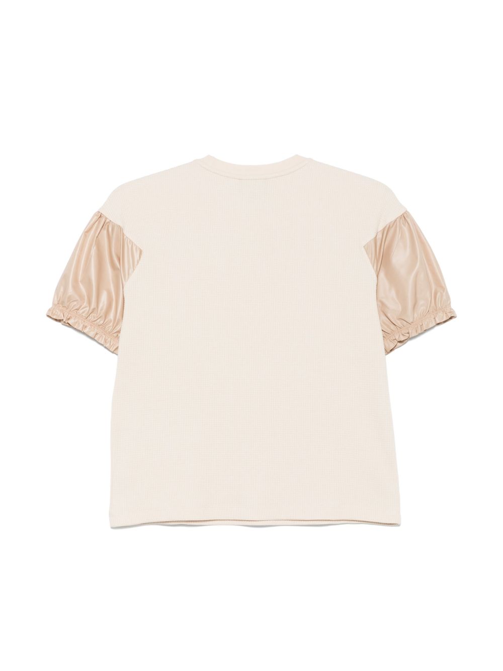 Emporio Armani Kids T-shirt met logopatch - Beige