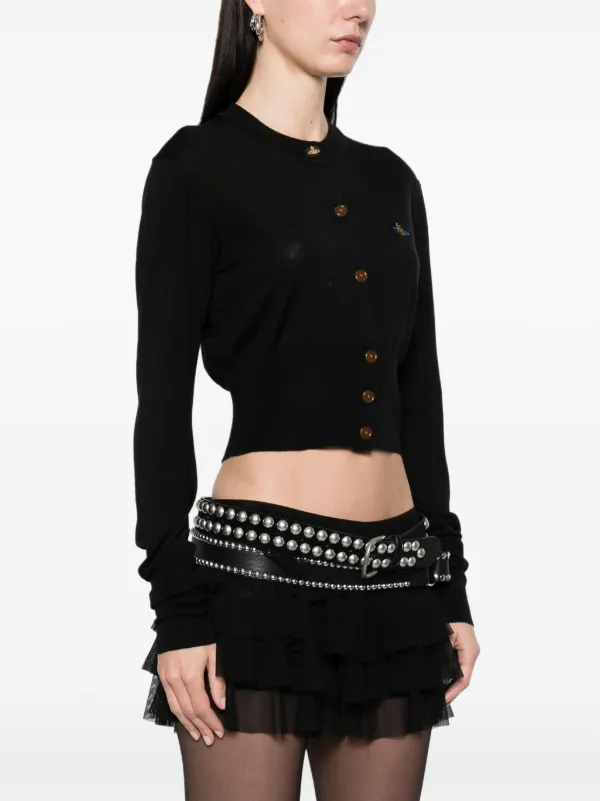 Vivienne Westwood Bea クロップド カーディガン | ブラック | FARFETCH JP