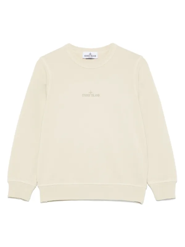 Stone Island Junior ロゴ スウェットシャツ | ニュートラル | FARFETCH JP