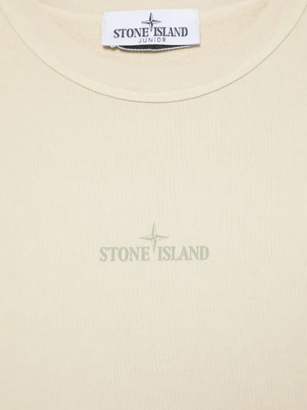 Stone Island Junior ロゴ スウェットシャツ | ニュートラル | FARFETCH JP