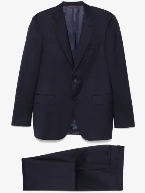 Canali patterned-jacquard suit
