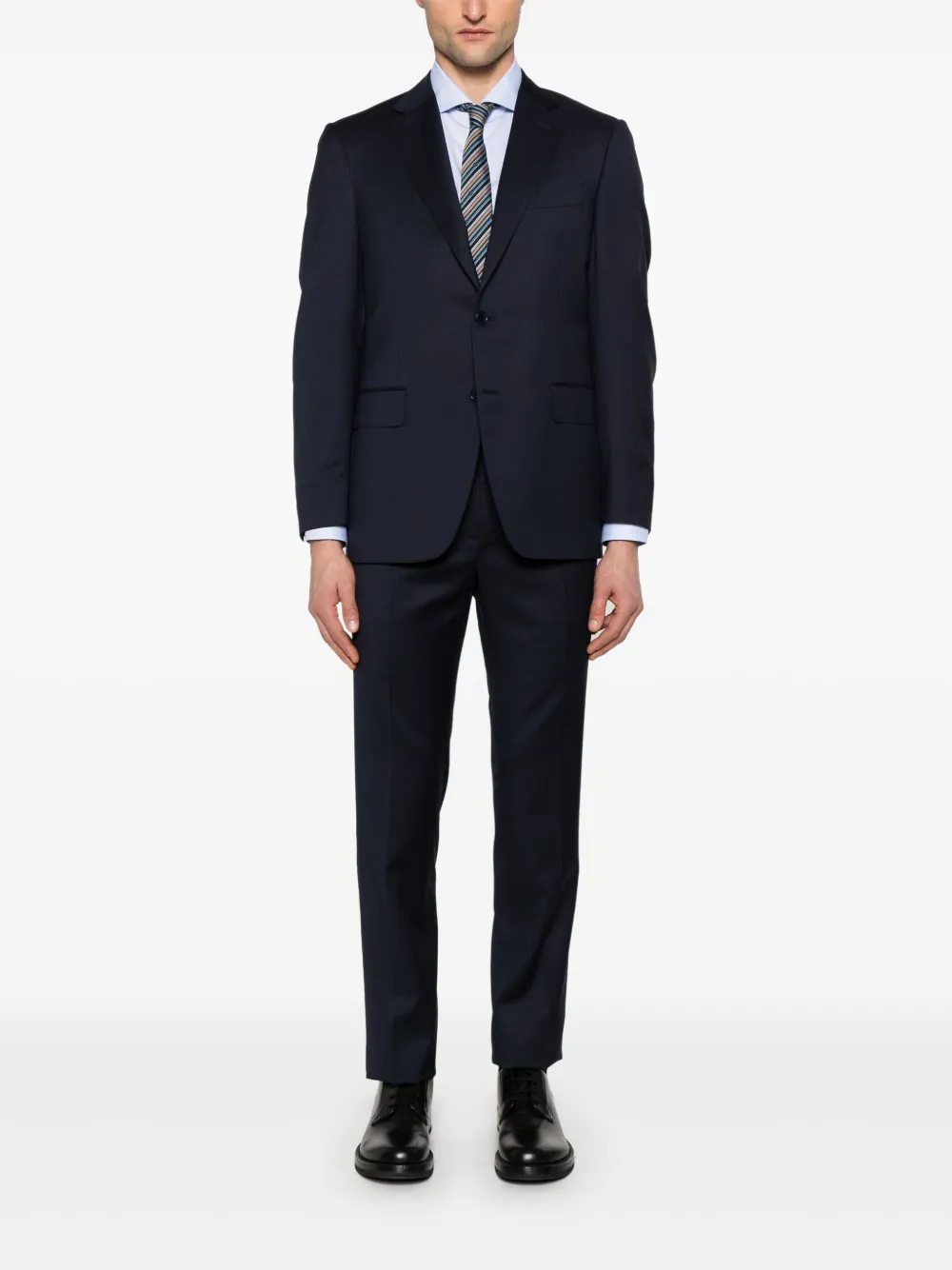 Canali patterned-jacquard suit | Single Breasted Suits | Image 2