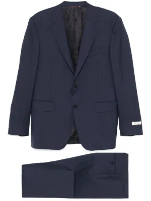 Canali ストライプ シングルスーツ | グレー | FARFETCH JP