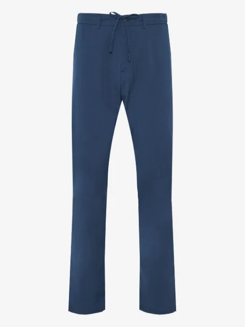 Canali drawstring straight-leg trousers