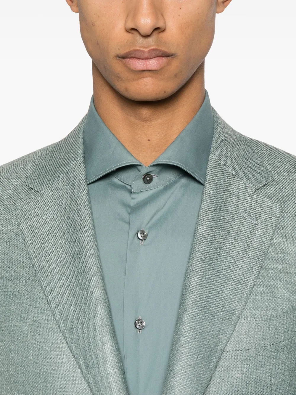 Canali Twill blazer Blauw