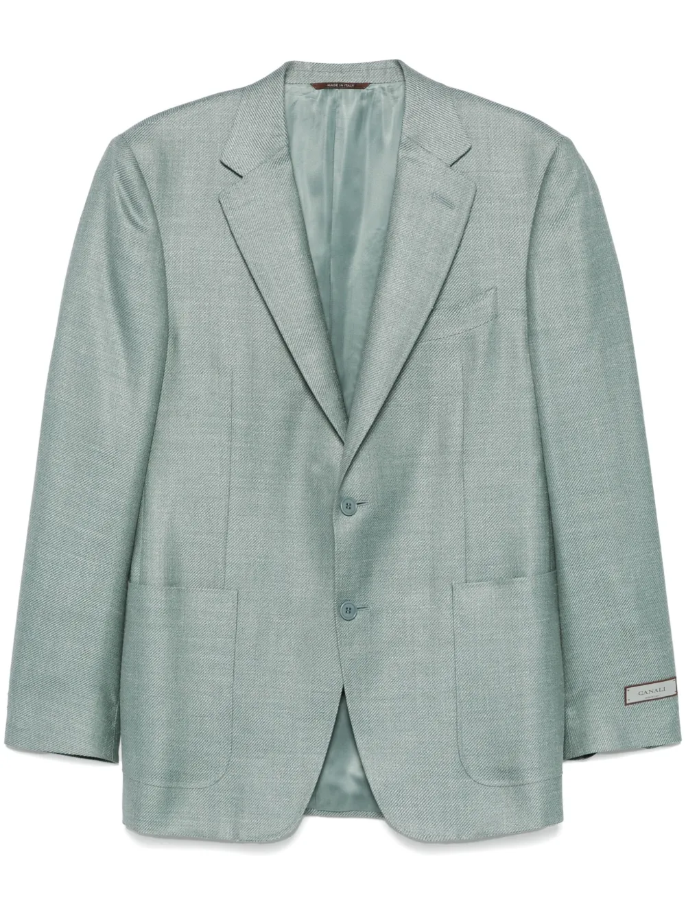 Canali twill-weave blazer | Blue | Image 1