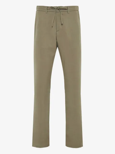 Canali drawstring straight-leg trousers