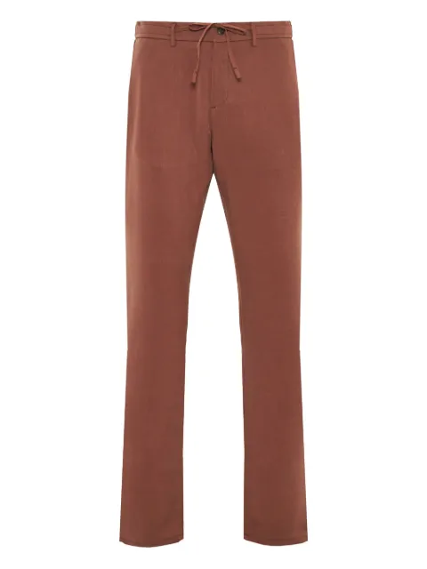 Canali pantalones rectos con cordones en la pretina
