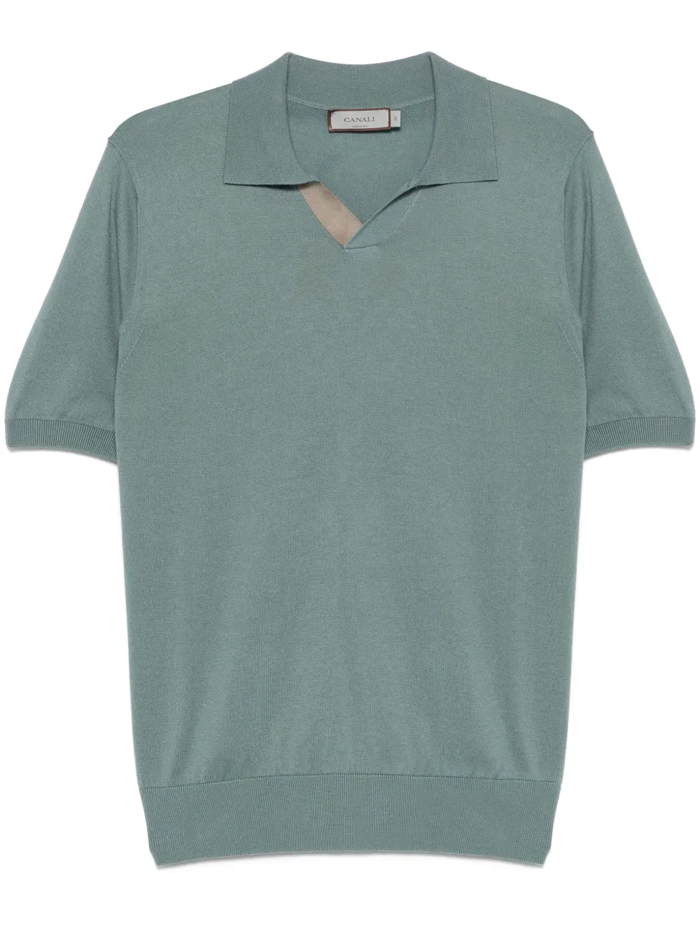 Canali polo-collar T-shirt | Blue | Image 1