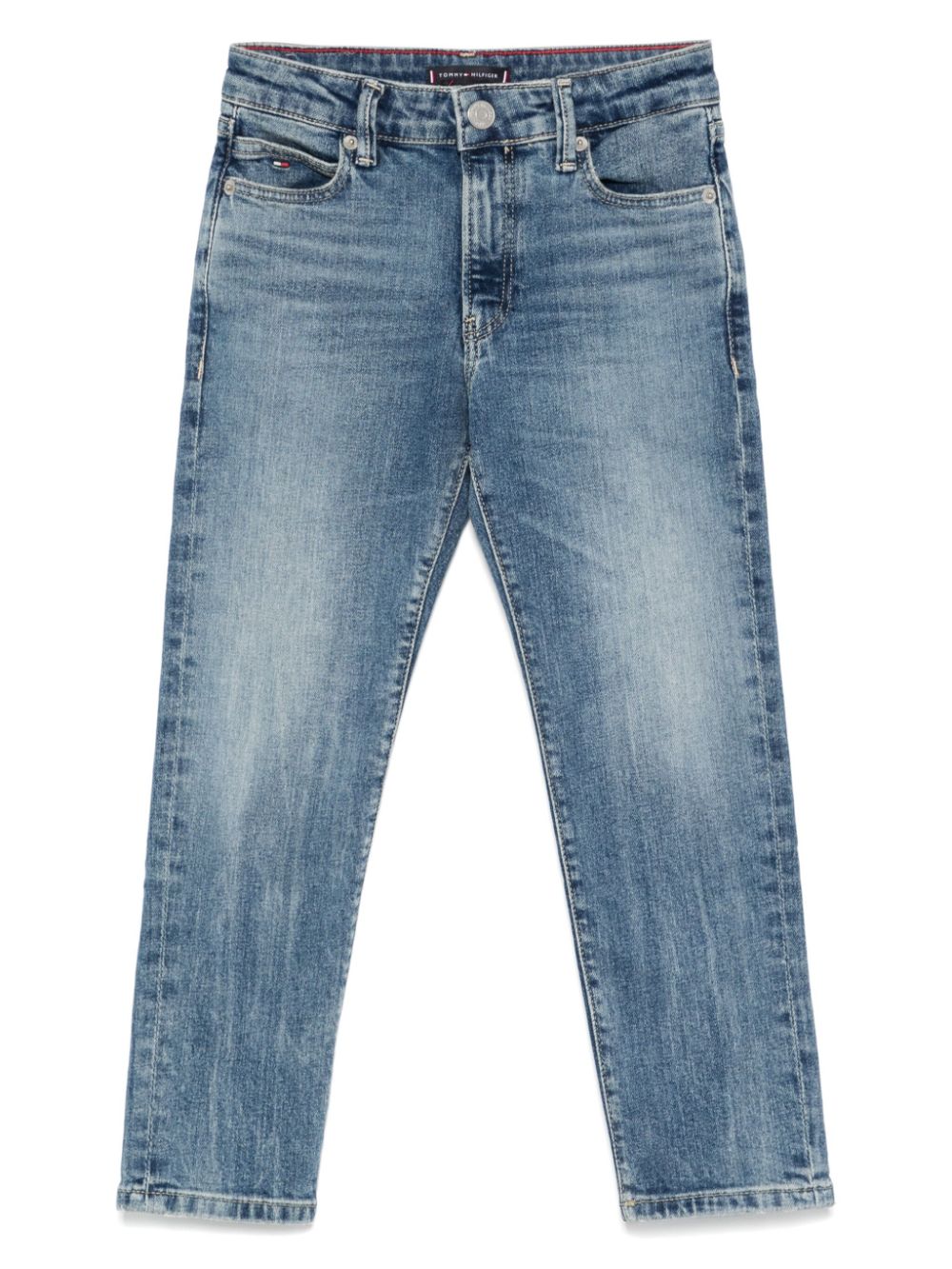 Tommy Hilfiger Junior Jeans met toelopende pijpen Blauw