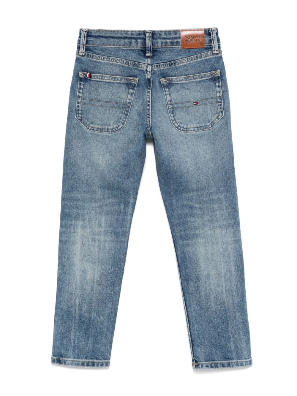 Tommy Hilfiger Junior Jeans met toelopende pijpen - Blauw