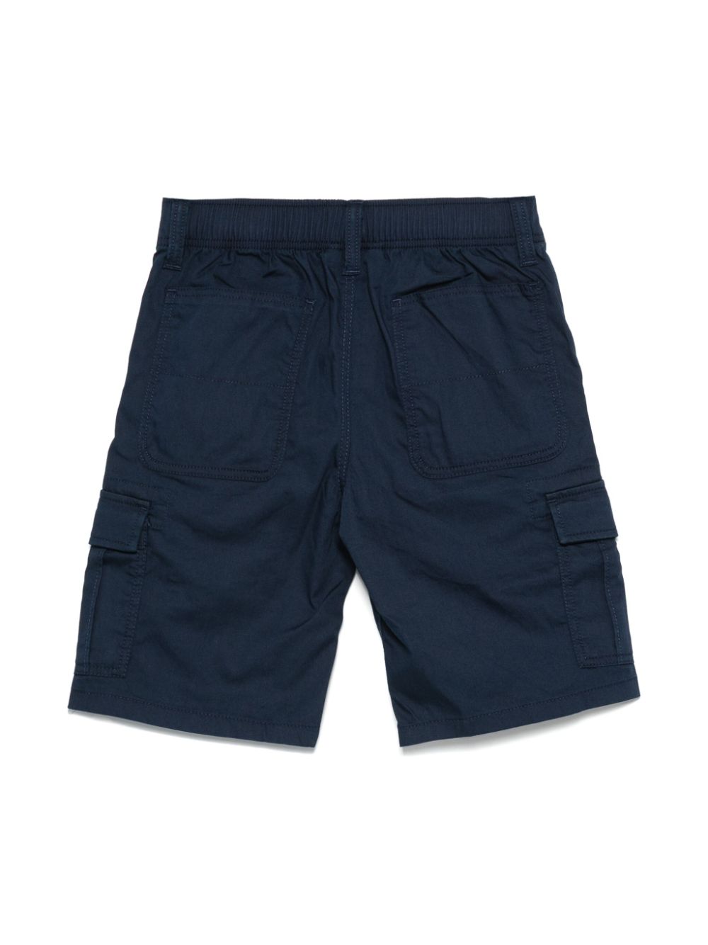 Tommy Hilfiger Junior logo-patch cargo shorts - Blauw