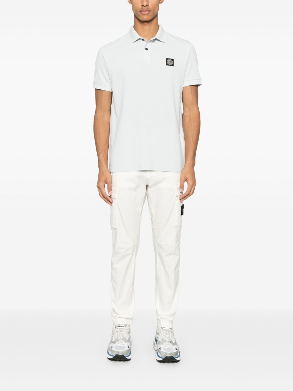 Stone Island Poloshirt met Compass-logopatch - Blauw