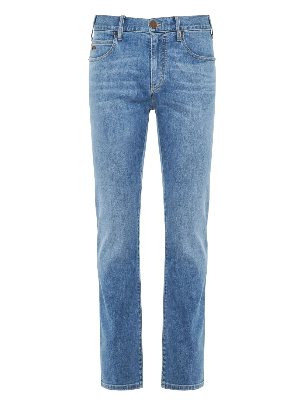 Emporio Armani Jeans met logopatch Blauw