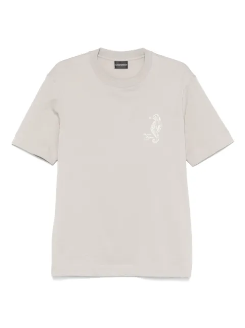 Emporio Armani logo-embroidered T-shirt