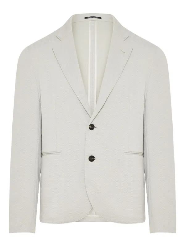Emporio Armani Single-breasted Blazer in Neutrals