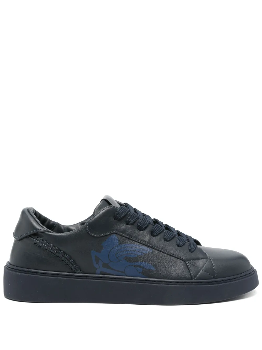 ETRO leather low-top sneakers Blue
