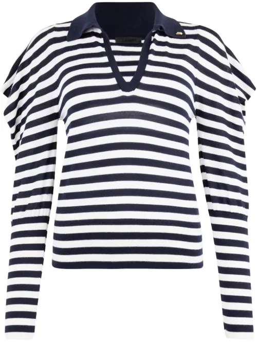 LIU JO pull à rayures - Bleu - LIU JO - Modalova