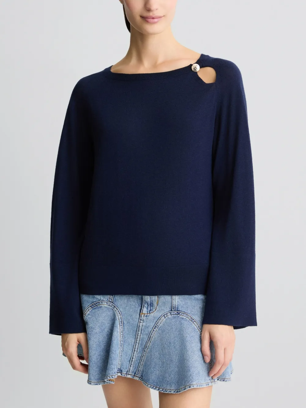 LIU JO Trui met uitgesneden details Blauw
