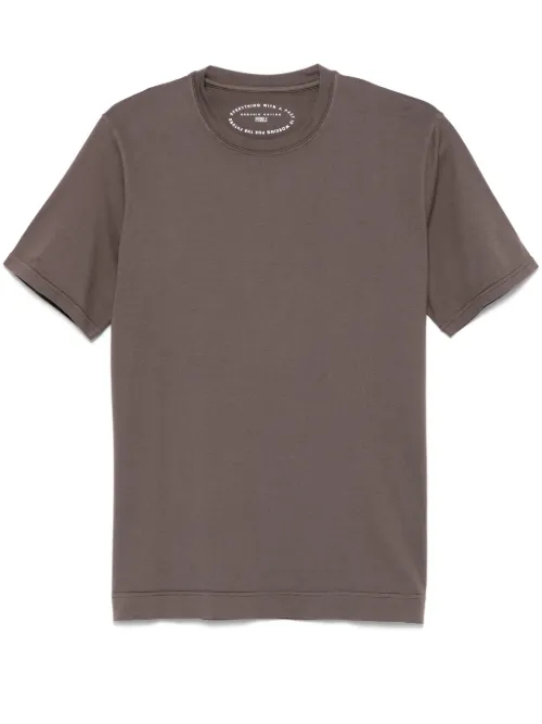 Fedeli t-shirt en jersey - Marron - Fedeli - Modalova