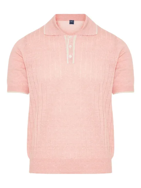 Fedeli ribbed-knit polo shirt