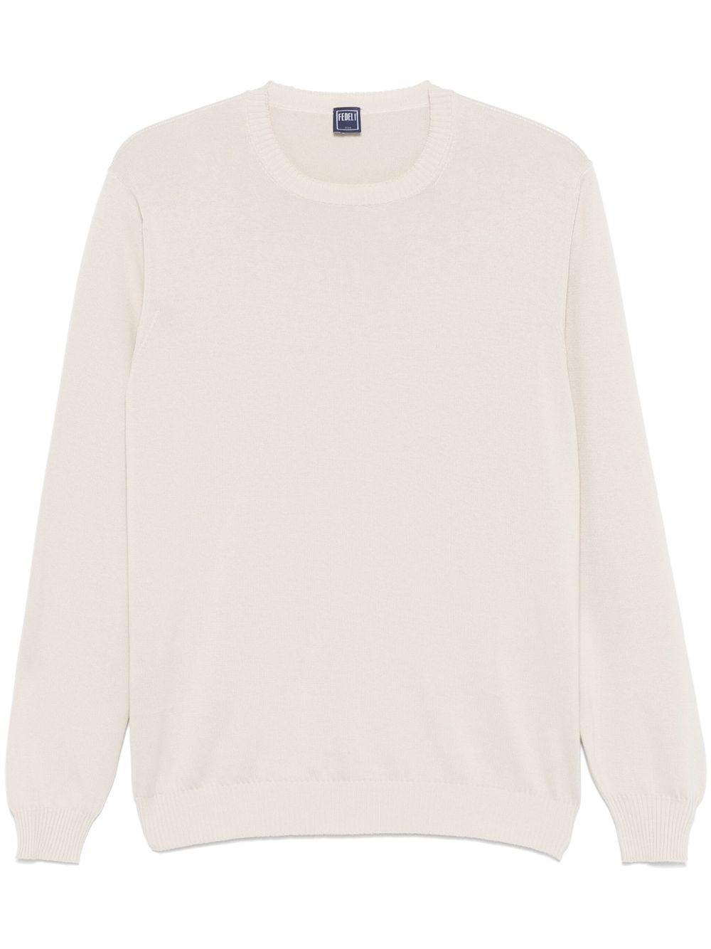 Fedeli cotton sweater - Neutrals